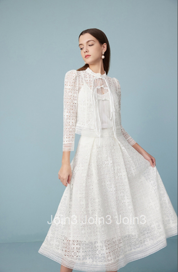 Summer New Lace Midi Skirt Black Slimming Elegant High Waist A-line Skirt 1242