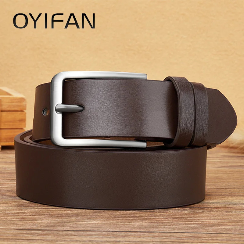 Mens PU Leather Alloy Pin Square Buckle Belt BusinessLeisure Belts Fashion Black Coffee Brown for Men Jeans 250716