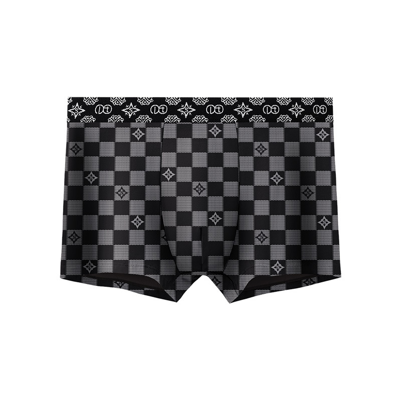Men's Pure Cotton Printed Boxer Briefs Mid-Rise designer Boxer Shorts Comfortable and Breathable for All Seasons