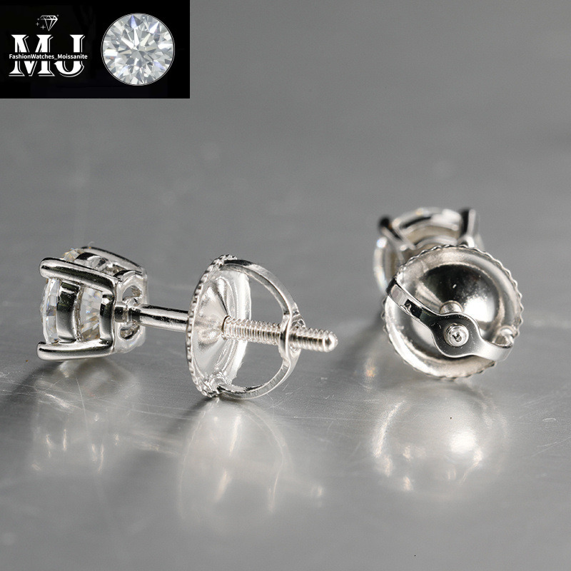 pass dia tester vvs moissanite High-end luxury earrings designer for women sterg sier stud earrings gold plated mens earring hip hop jewelry valentine