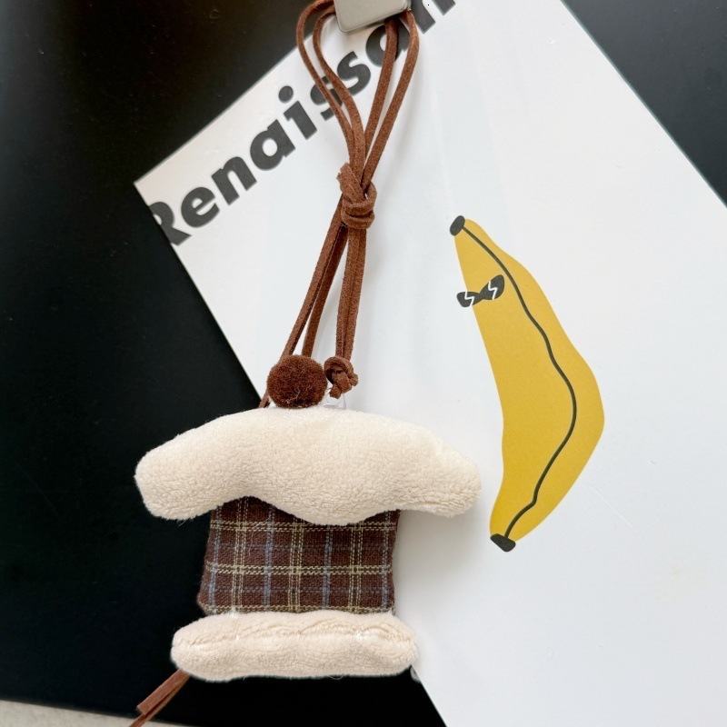 Cute Forest Style Ins Scarf Bear Cake Fabric Bunny Carrot Leather Rope Bag Pendant Sweater Chain Necklace 250726