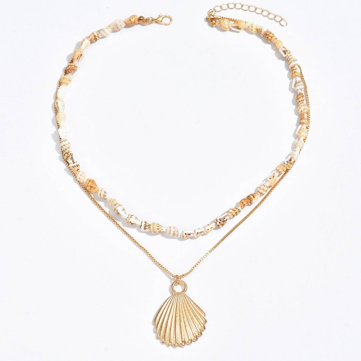 Minimalist Metal Shell Pendant Necklace Elegant Versatile Design Thin Conch Clavicle Chain for Women Jewelry for Women