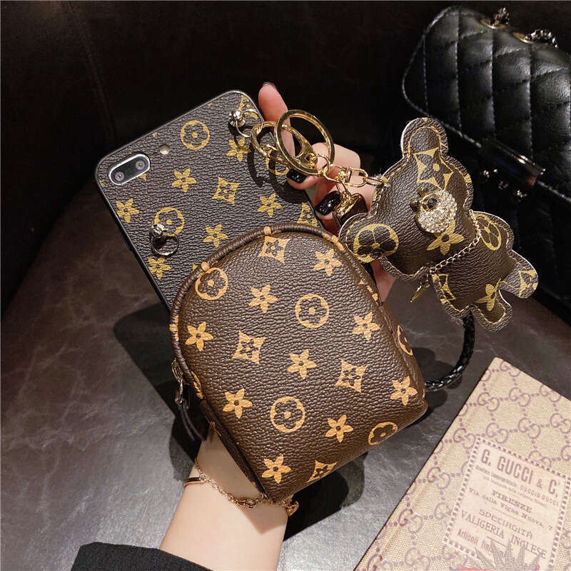 Trendy Brand Compatible Apple 15 Phone Case 13 Luxurious Small Flower Iphone 11 Crossbody Strap 12 Pro Max Zero