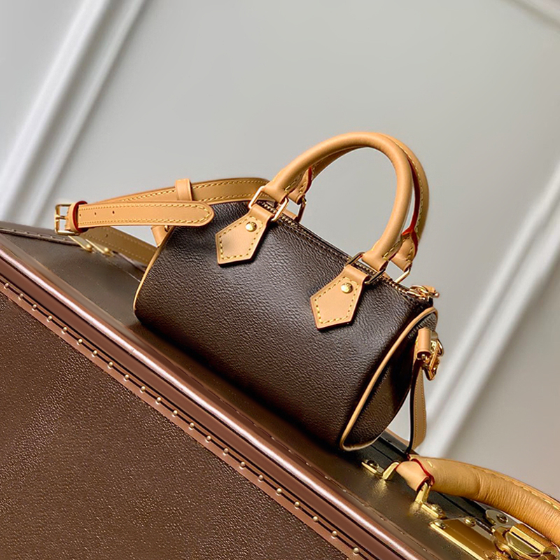 Nano Crossbody Bag Mirror Quality 16CM Mini Boston Bag Women's Mini Handbag Designer Shoulder Bag With Gift Box LS01A1