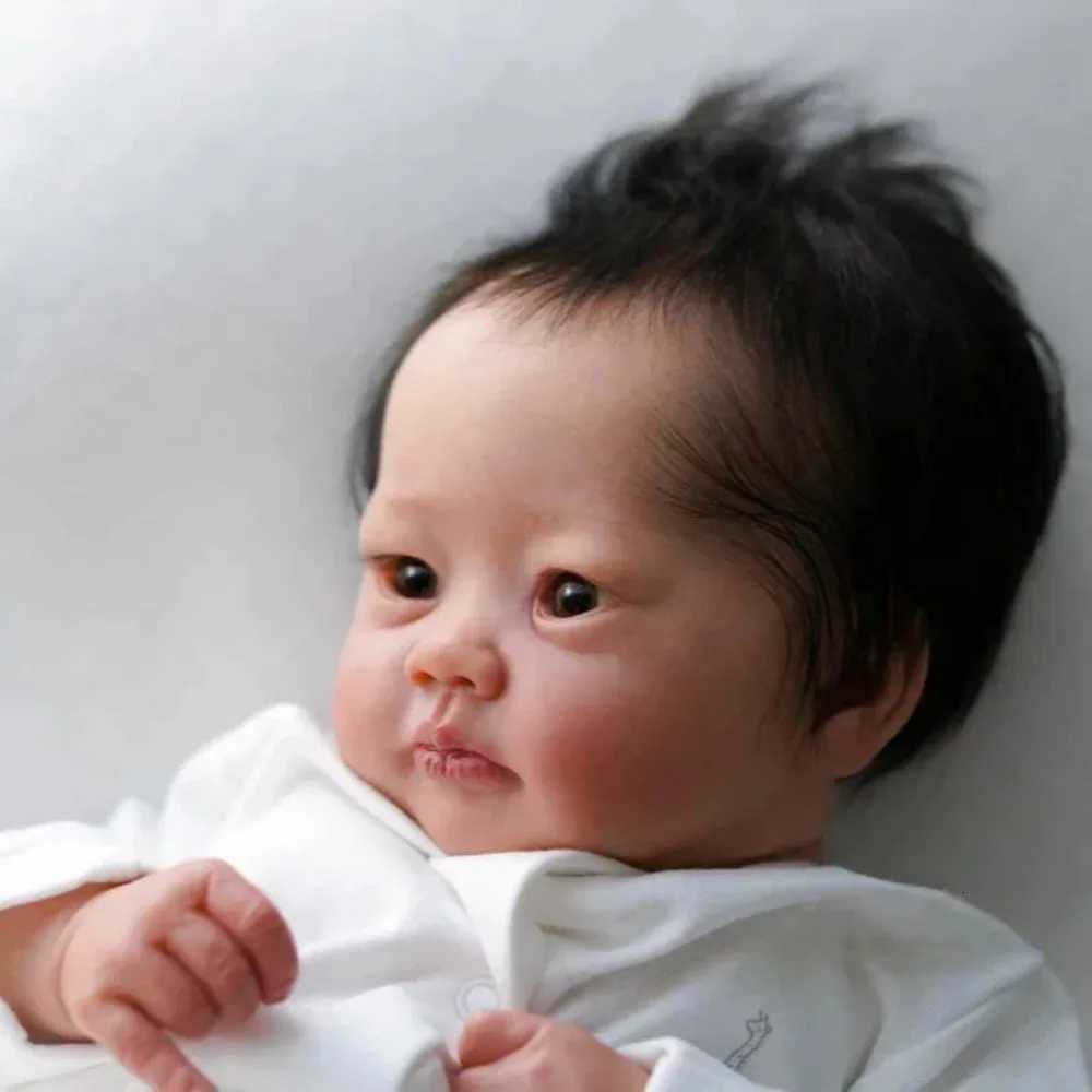 19inch Already Finished Reborn Baby Doll Lali Lifelike Soft Cuddly Multiple Layers Painting 3D Skin Visible Veins Reborn Dolls W250728