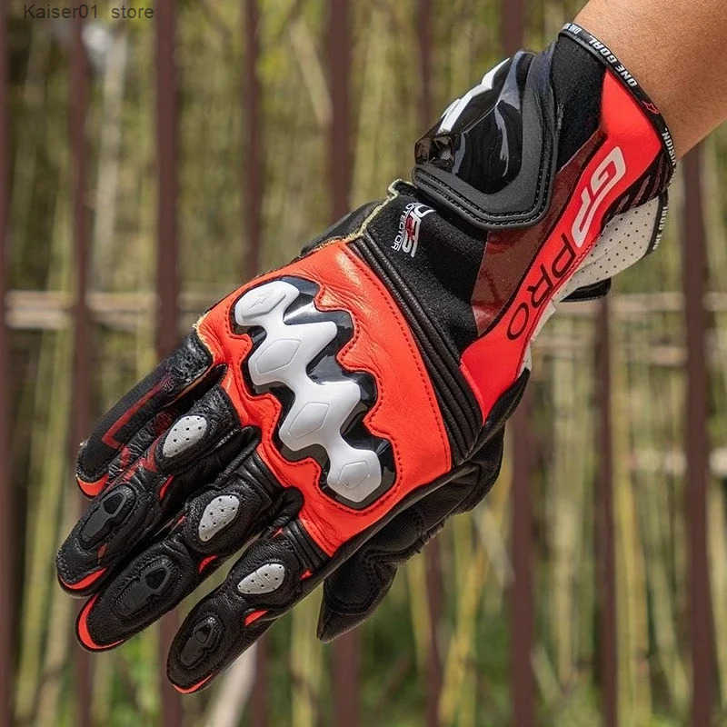 Motorcycle Gloves For Italy GP R4 Racing ather Men Motocross Gloves Anti-Drop Wear-Resistant Moto Glove Guantes Moto Z250725