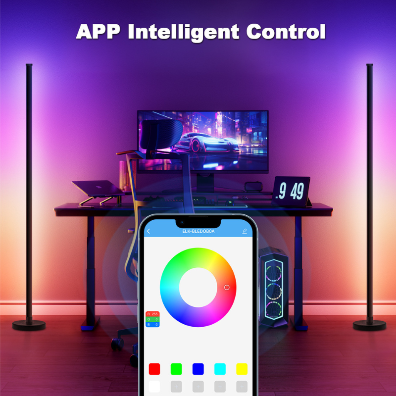 Advanced RGB Illumination Device Versatile Remote Operated Bedside Luminance--HCP019