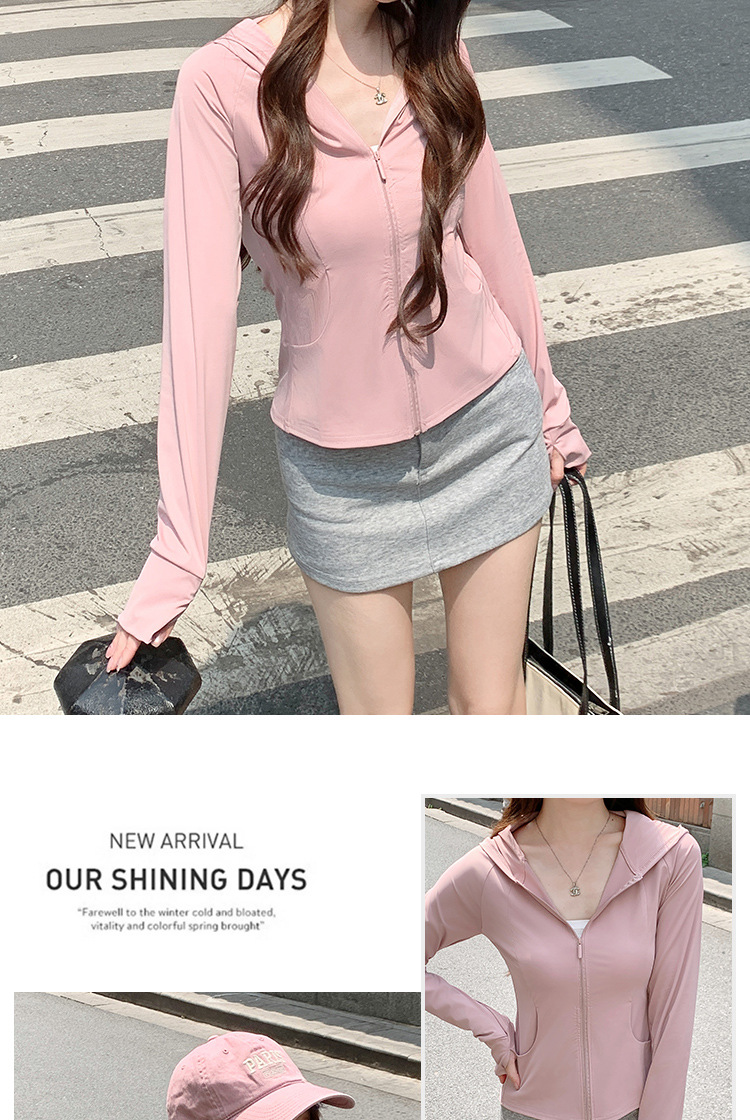 Women's summer outdoor ice silk long-sleeved sunscreen clothing