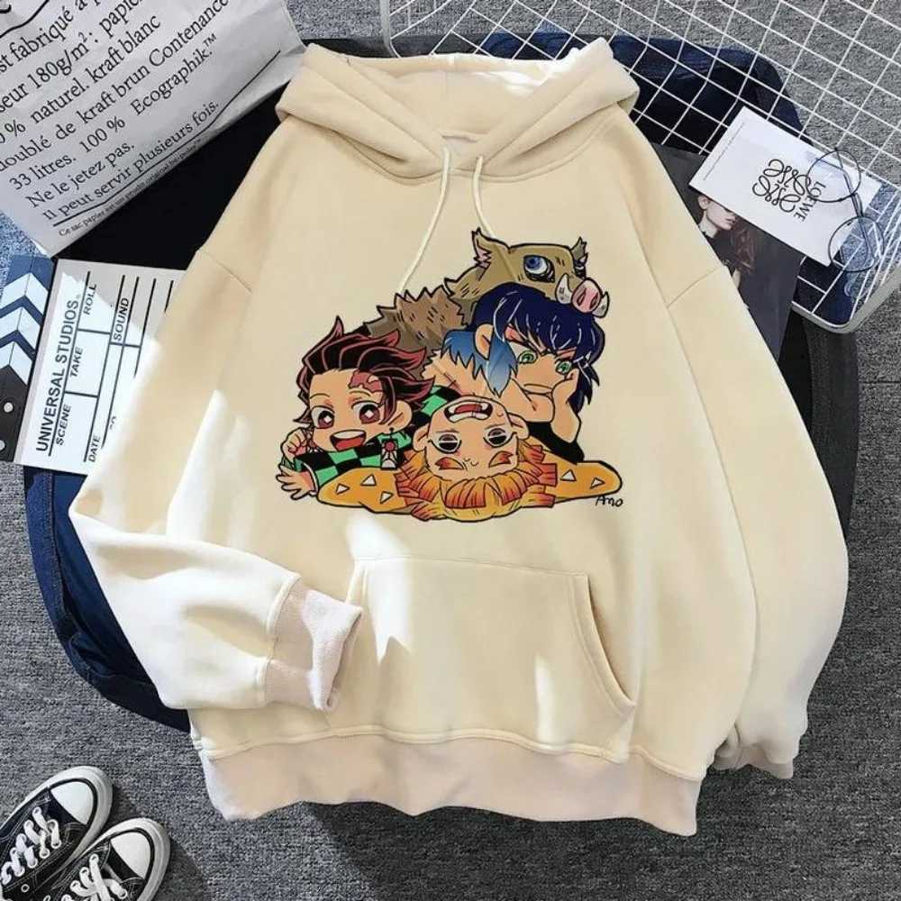 2024 Fashion New Mens Anime Devil Killer Printed Hoodie Spring/Summer Versatile Couple Casual Zipper Hoodie S-3XL W250408
