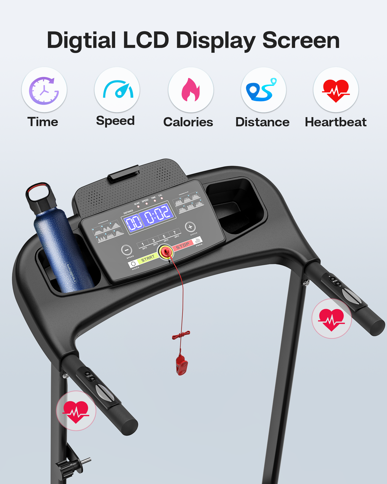 Compact Foldable Treadmill for Home Fitness - Durable & Space-Saving Design