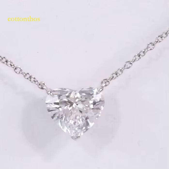 Classic Hot Shape Moissanite Hip-Hop Jewelry Pure Sier Iced Initial Necklace