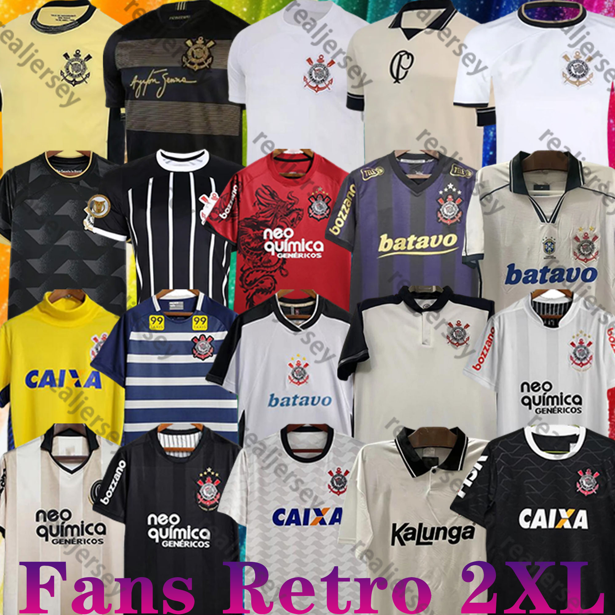 1997 1999 2000 2009 CorinthiansS FAGNER PEDRINHO Retro soccer jerseys Cassio RONALDO CASSIO JADSON SENNA KAZIM NETO 2010 2011 2012 vintage men third football shirts