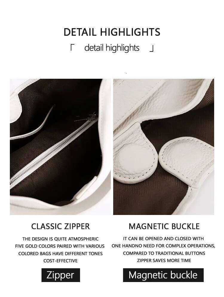 Designer Bags 2025 Urban Women's New Genuine Leather Tote High Quality, Large Capacity, Versatile Shoulder Bag For Daily Commute Luxury Bag