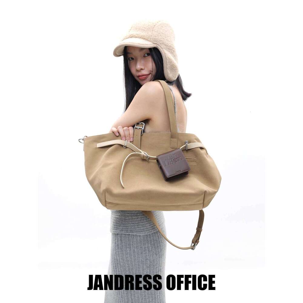 Designer Bag Tote Shoulder Bag Designer Tote Simple Light Khaki Galini Multi Form Matte Large Capacity Crossbody