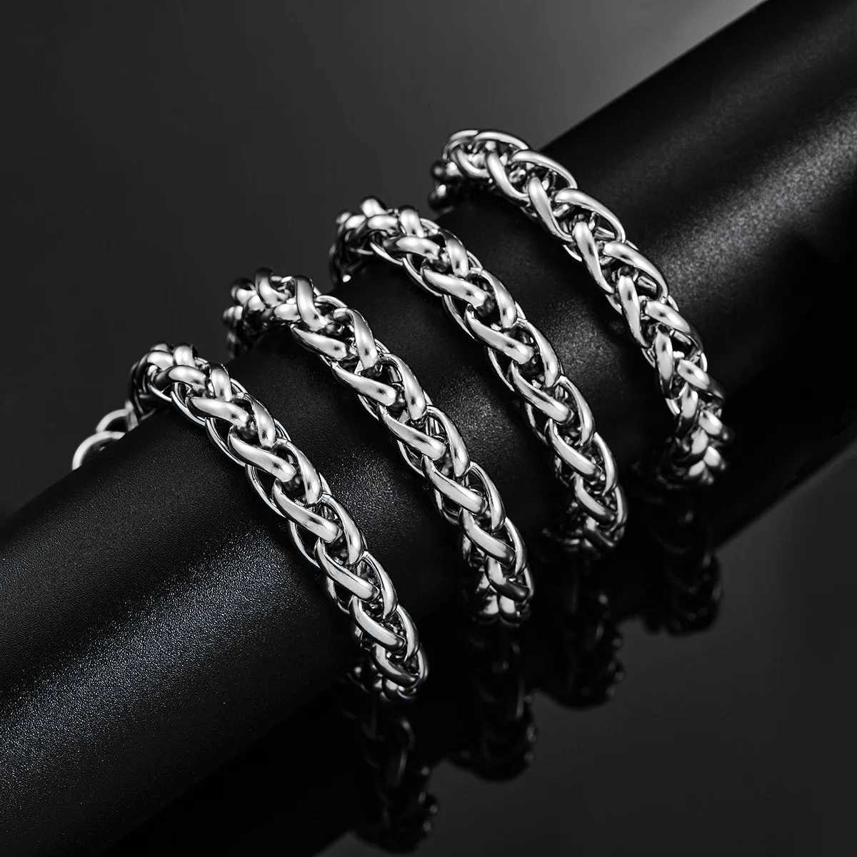 3mm/4mm/5mm/6mm/7mm/8mm Stackable Chain Stainless Steel Link Classic Curb Necklace for Men Women Jewelry 14 to 40 Inches XJ250708