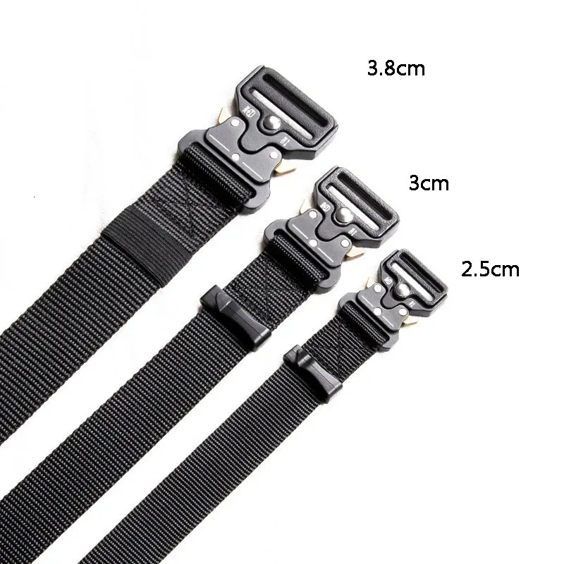 38cm 3cm 25cm canvas tactical belt for men and women trendy hiphop punk outdoor hunting girdle sports youth waistband 250716