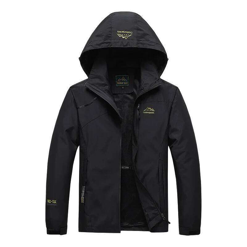 Men's Waterproof Hiking Jacket Autumn Men Large Size Windproof Windbreaker Outdoor Camping Hunting Running Fishing Sports Coats