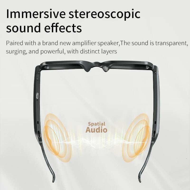 Designer brand niche smart bluetooth portable wireless HD headset with waterproof microphone sunglasses