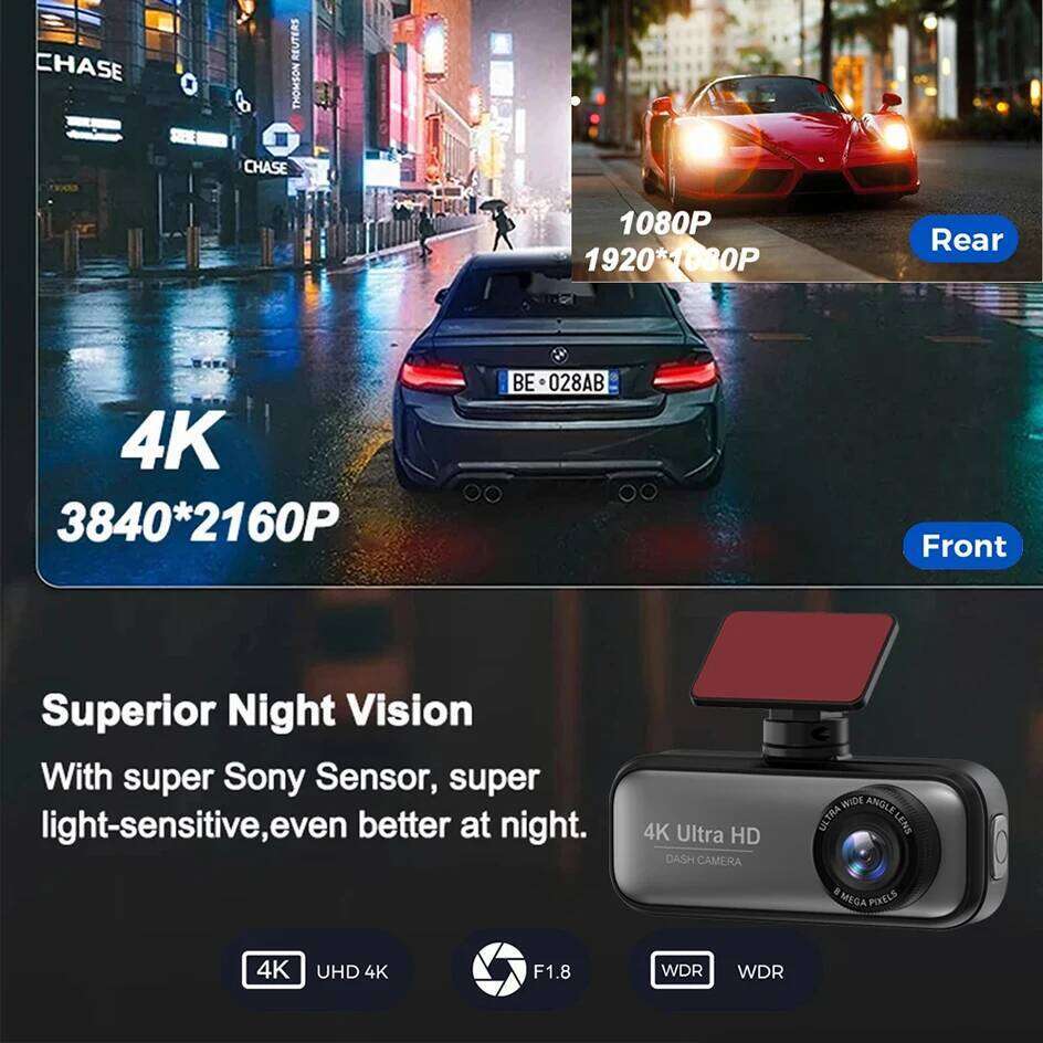 Designer brand niche recording Car camera DVR night vision dual lens tool Black box video recording