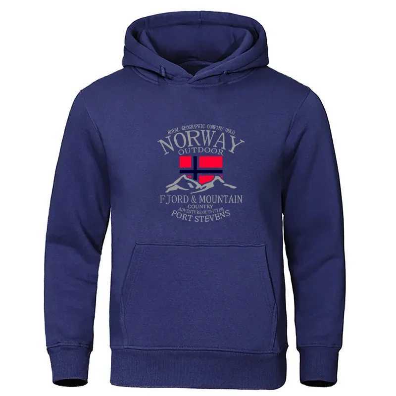 Norway Fjord Mountain Mens Autumn Street Clothing Hoodies Loose Fashion High Quality Hoodies Oversized Casual Clothing Women W250408