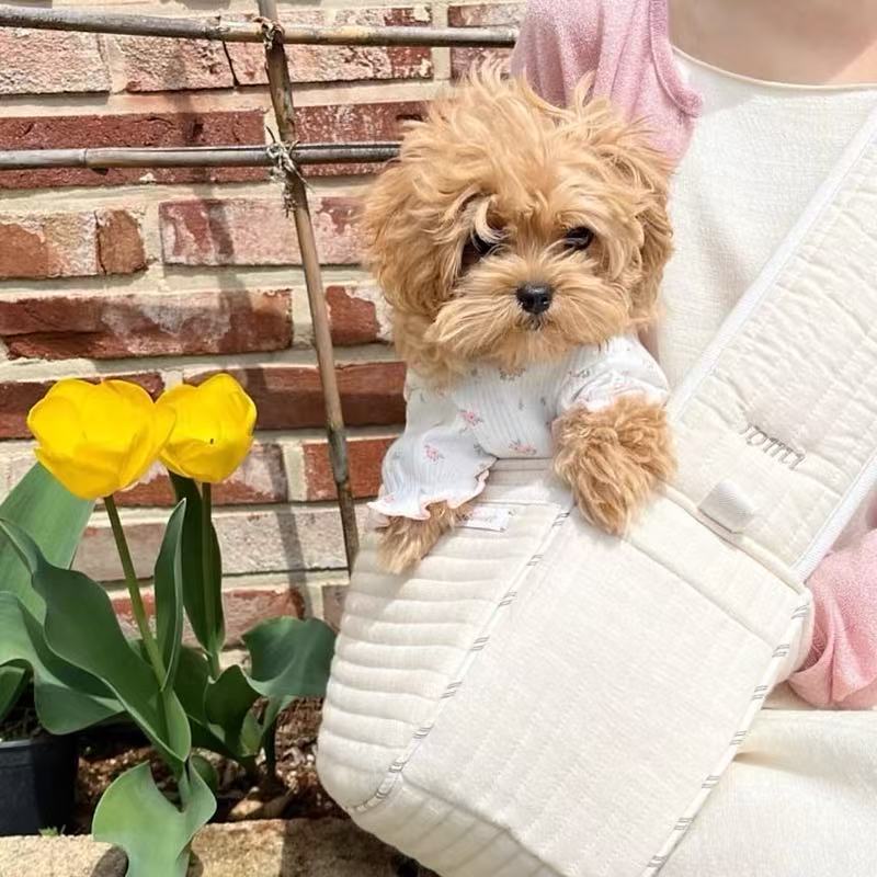 T832 Summer thin pet puppy clothes Teddy Bichon Poodle Cat Pomeranian small dog floral bottoming shirt