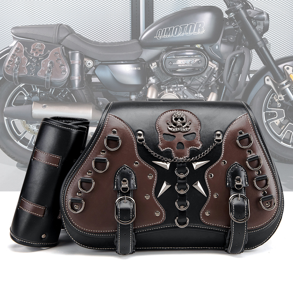 Unique Personality Harley Cruiser Gear Accessories Modified Side Box Riding Motorcycle Hanging Bag ddmymoon