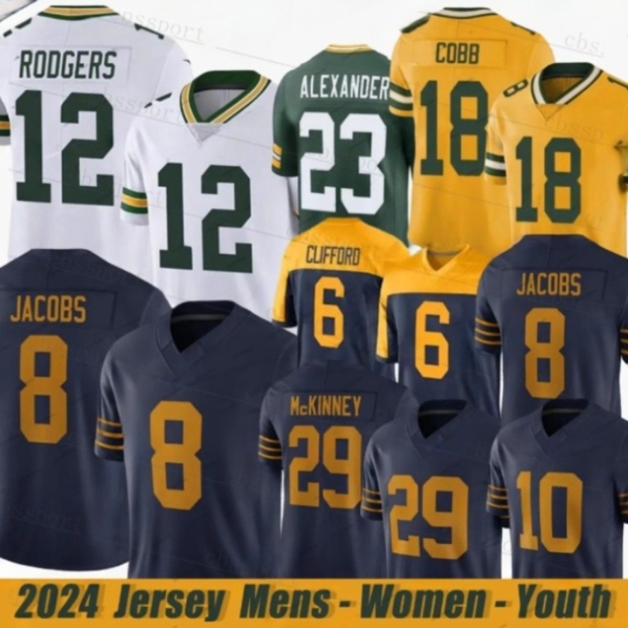 GreenBaycity PackersS jersey 10 Love Josh Jacobs Football Jerseys Jayden Reed Luke Musgrave Romeo Doubs Rashan Gary Football Jerseys 111