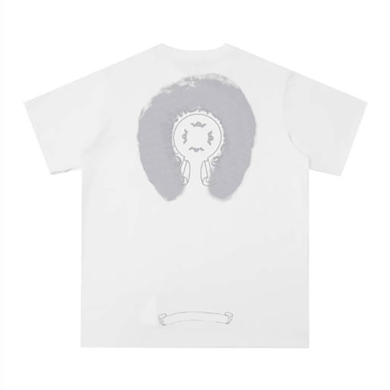 24ss Designer Men's Shirts CH Hip Hop Letter Graphic Print Higt Street Style Oversized T-shirt Mens Womens Fashion Gothic Pullover Clothes