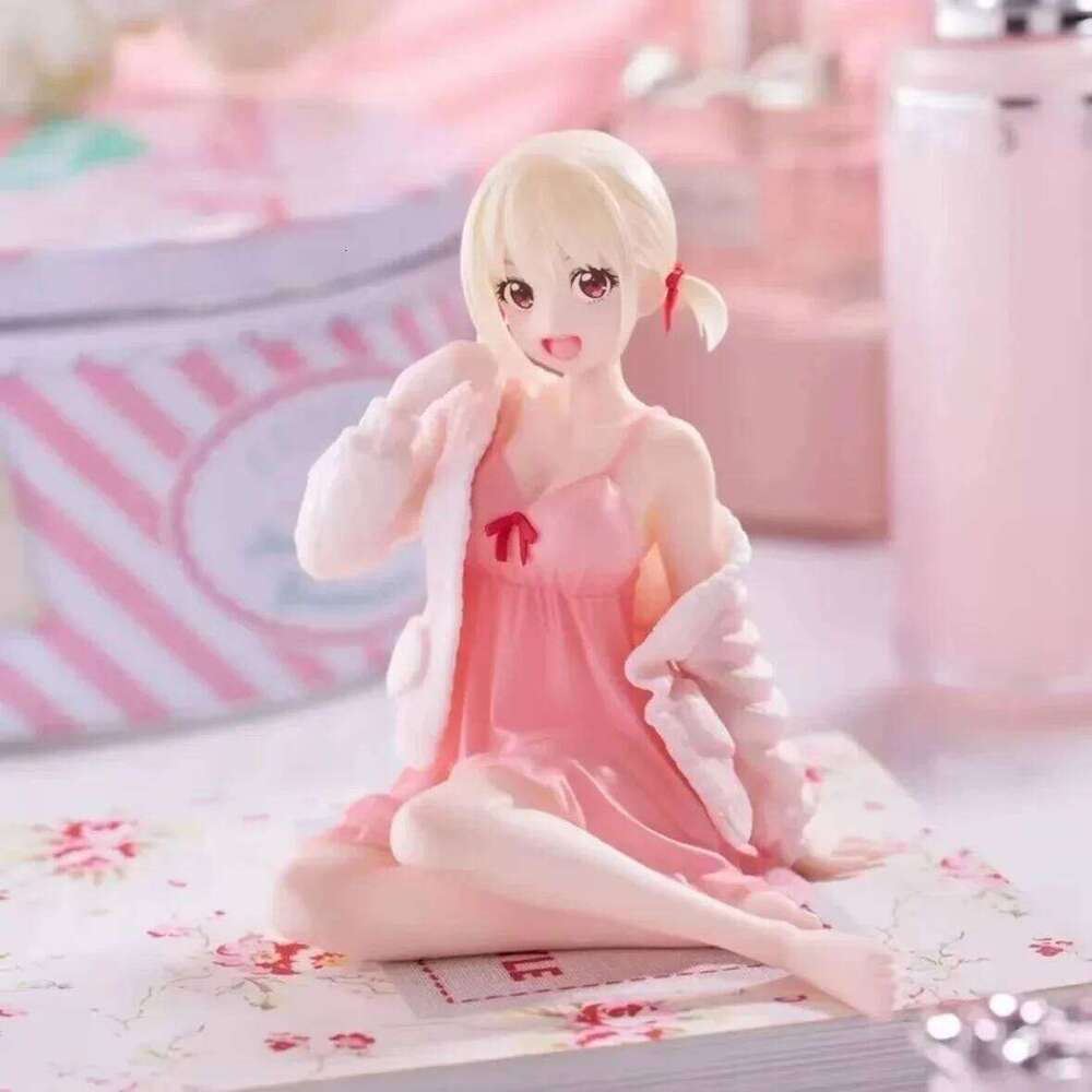 Lycoris Recoil Anime Figures Nishikigi Chisato Doll Action Figure Lolita Cute Girl Decoration Model Toys for Gift
