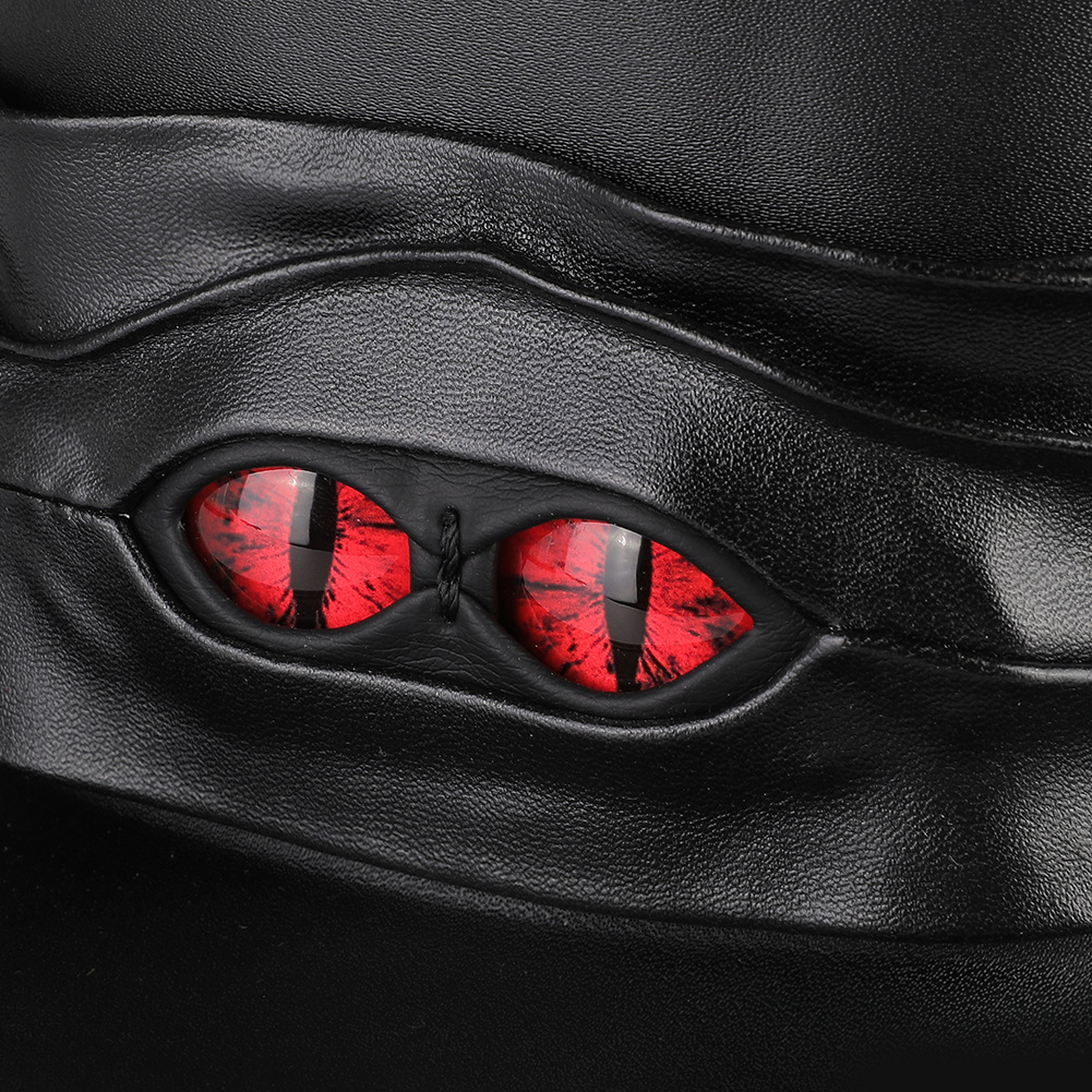 Halloween New Magic PU Leather Round Top Hat Punk Party Stage Performance Costume Accessories ddmymoon