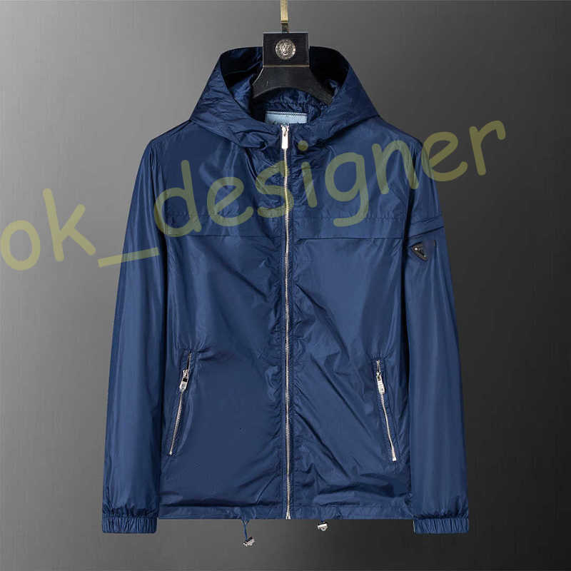 Luxury Designer Men's Jackets 2025 Autumn Winter New Hooded Trench Jacket Original Hardware Zippers Windbreaker Outerwear coats for men size M-3XL