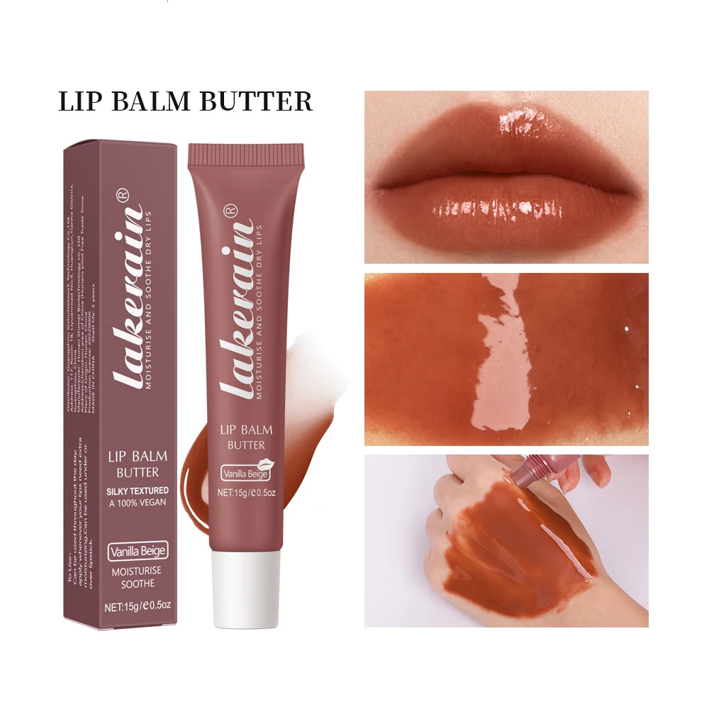 3pcs/Kit Butter Lip Gloss Oil Jelly Lipgloss Liquid Lipstick Lip Tint Brown Sugar Crystal Lip Balm 250726