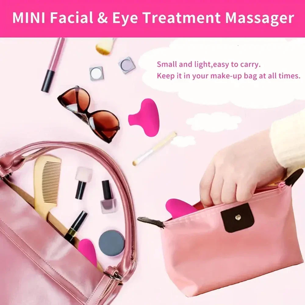 Pocket Mini Ring Face and Eye Massager Portable USB Charging Waterproof Face Eyes Relieve Fatigue Facial Skin Care Tools 250726