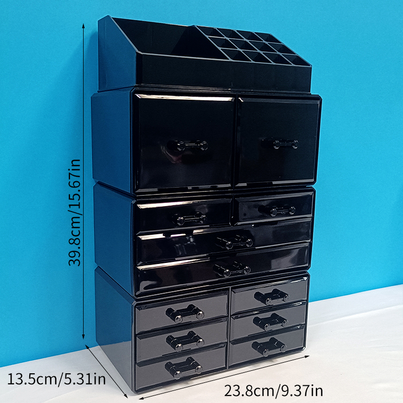Durable Stackable Beauty Supplies Holder: Sleek All-In-One Cabinet Design by Colorful Material