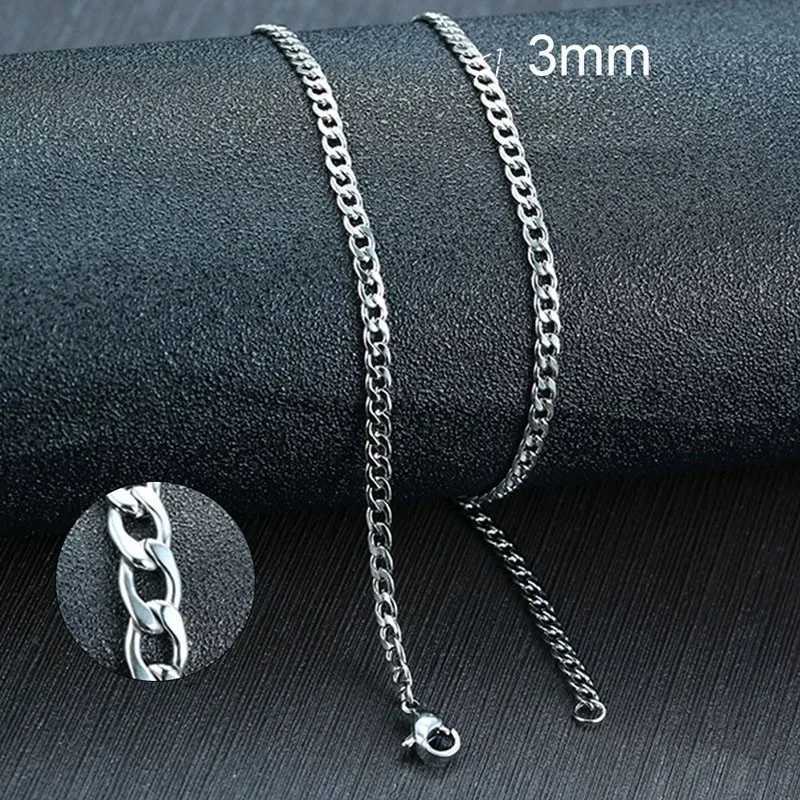 Vnox Mens Cuban Link Chain Necklace Stainless Steel Black Gold Color Male Choker Necklace Jewelry Gifts for Him XJ250708