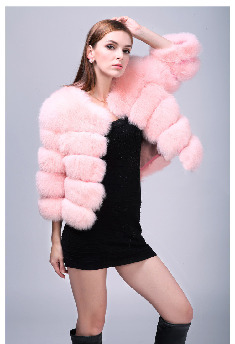 2023 Haining Faux Fur Finnish Fox Fur Full Fur Coat Short Style Special Offer 240921