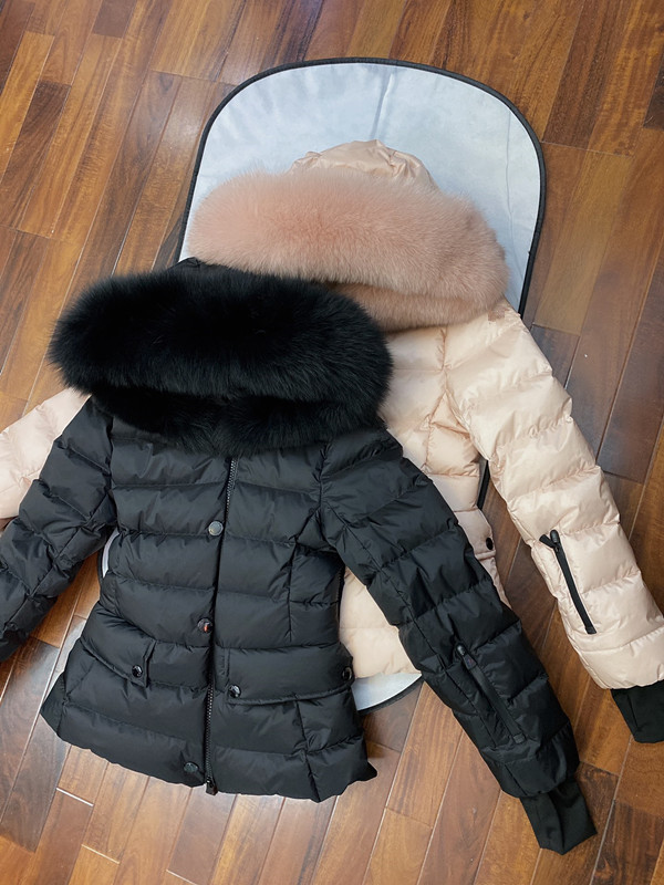 2025 Autumn Winter Women's White Duck Down Parkas Jackets Hooded Zipper Pockets Woman's Slim Short Coats MK25001