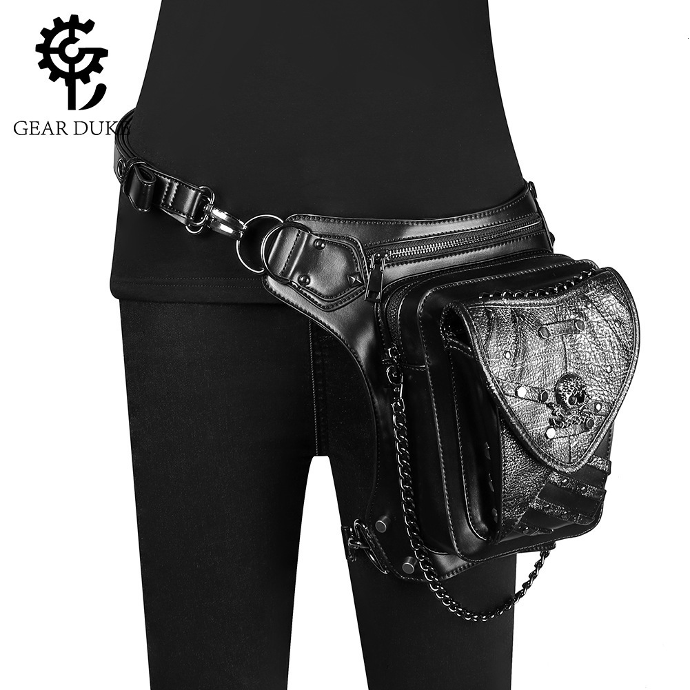 2025 New Chain Women Steampunk Color-Block Phone Skull Women's Shoulder Crossbody Bag Coin Purse ddmymoon