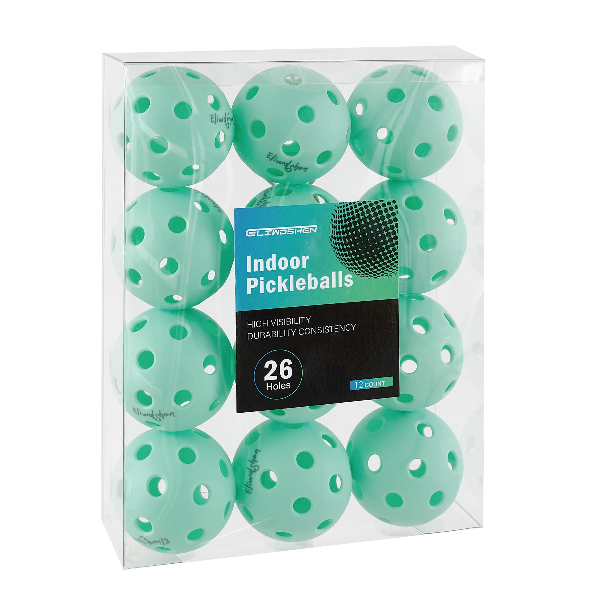 High-Quality 12-Piece Pickleball Set | Durable Indoor & Outdoor Balls, USAPA-Approved for All-Court Play, Optimal Bounce & Visibility for Beginners to