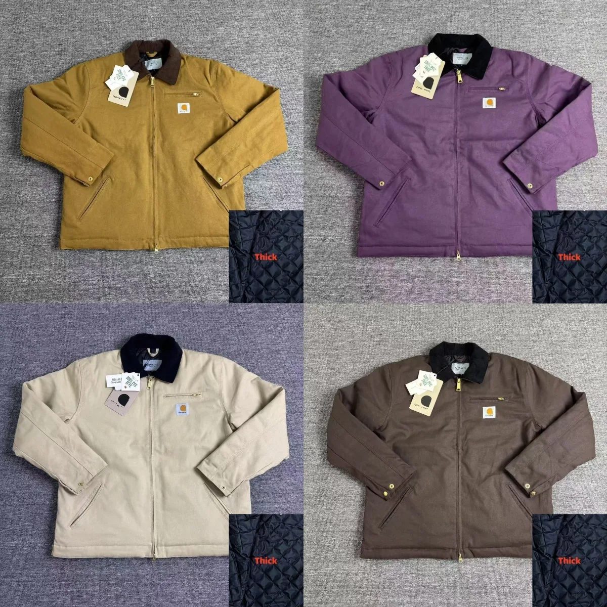 Carharttee jacket High Quality Designer Mens carharretts jacket Vintage Washed Canvas Jacket Lapel Fashion Brand Detroit Jackets Casual Jackets Outwear Coats