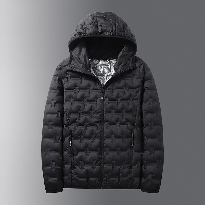 free shipping designer New winter fashionable lightweight down jacket hooded 80 grey duck down down down jacket warm jacket