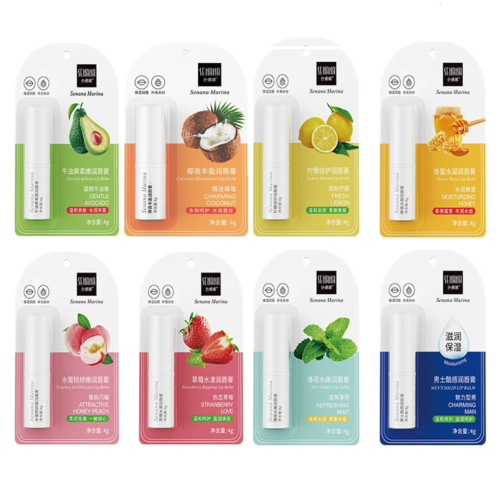 Strawberry/Peach Lip Balm Temperature Changing Color r Balm Lipstick Long-Lasting Nourishment Natural Lips Care TSLM2 250726