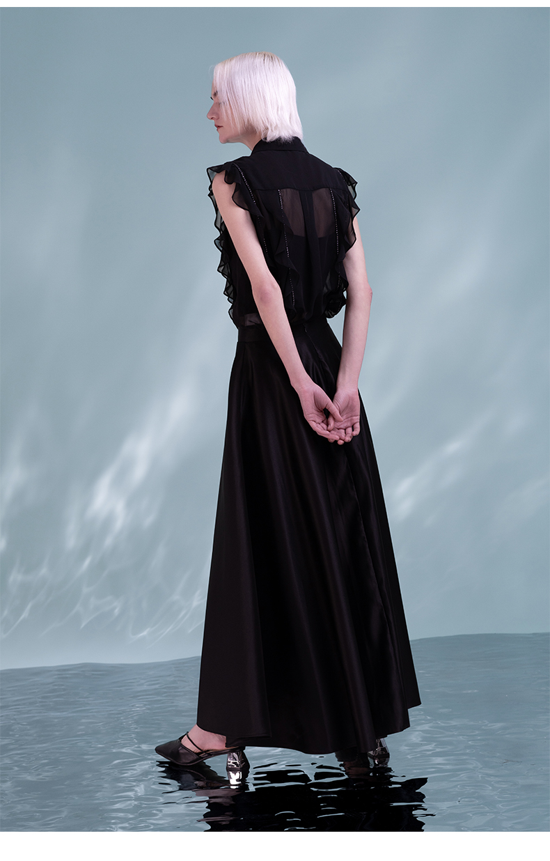 Women's Satin High Waisted Maxi Skirts A Line Long Flowy Ankle Length Skirts Cocktail Formal Night Out Wears 6111548