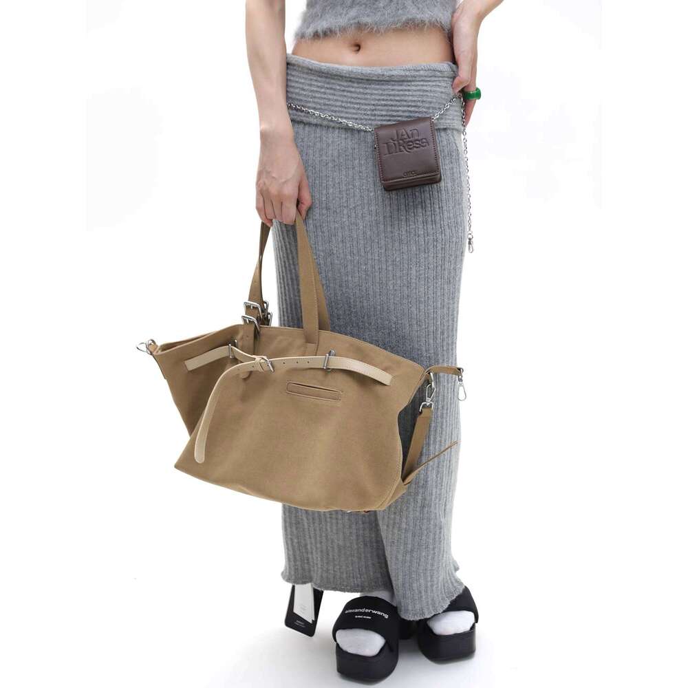 Designer Bag Tote Shoulder Bag Designer Tote Simple Light Khaki Galini Multi Form Matte Large Capacity Crossbody