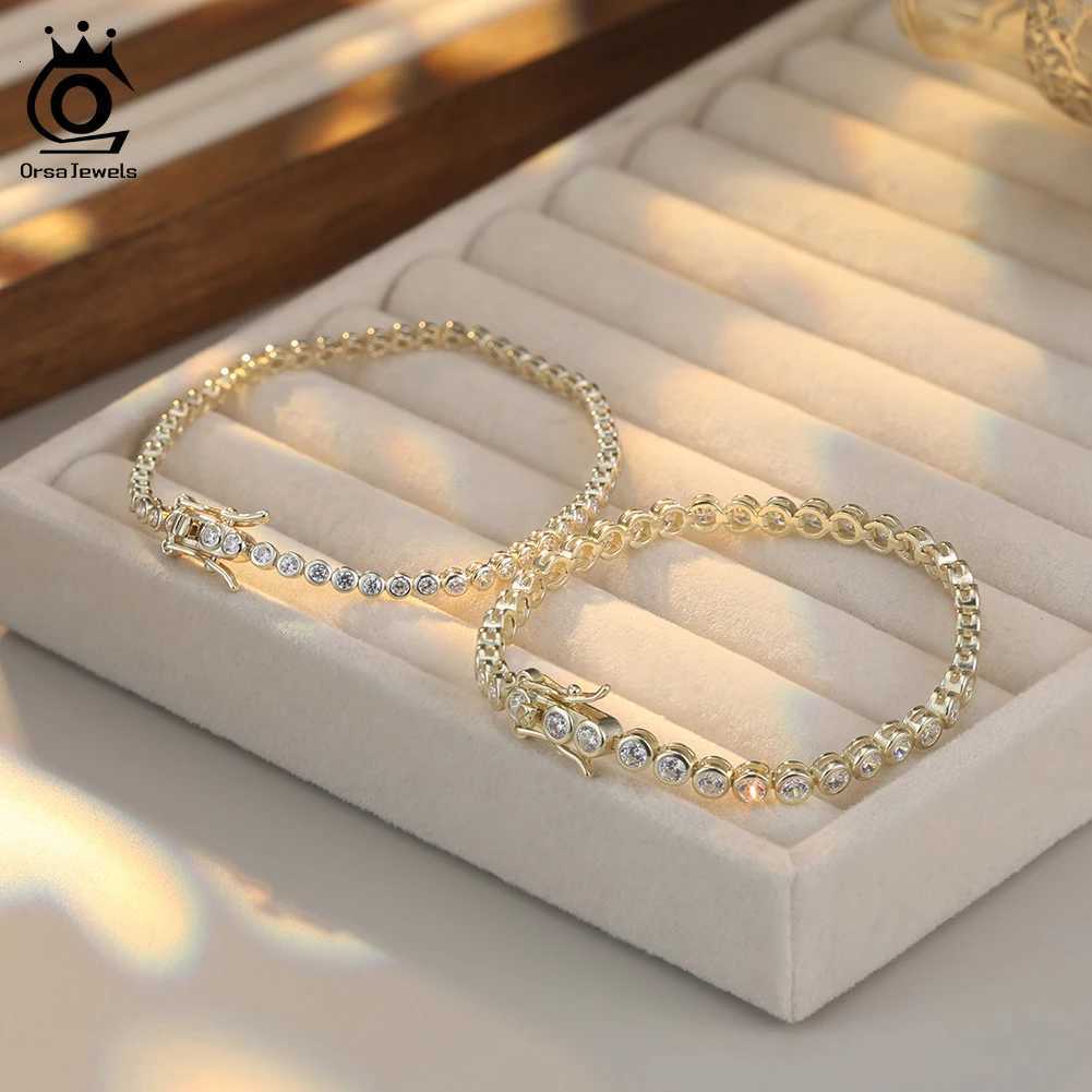 925 Sterling Silver Tennis Bracelet for Women 1.5/2/3mm Cubic Zirconia Handmade Chain Bracelets Party Jewelry SB143 W250728