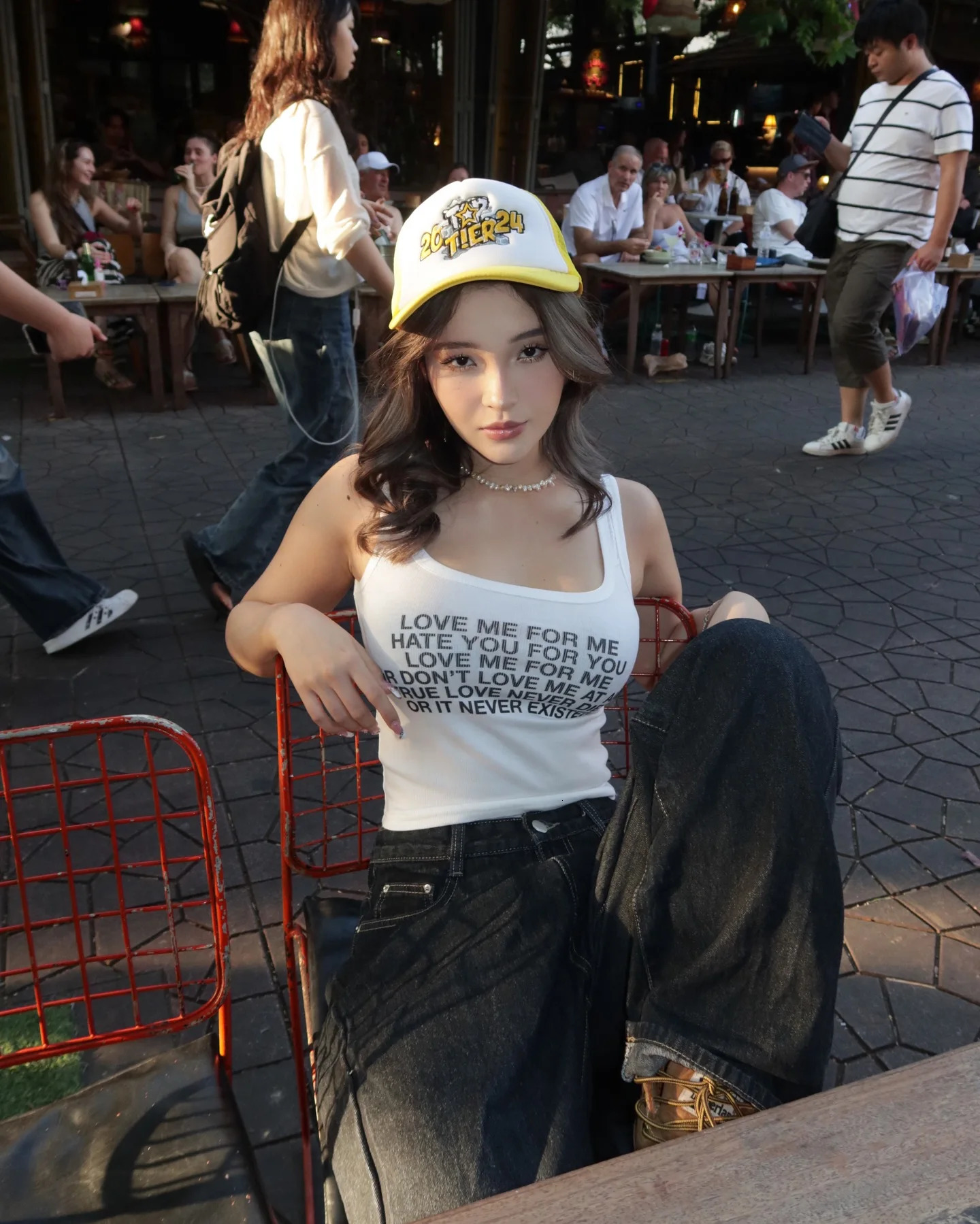 Harajuku Y2k Print Women Tank Top Japan and South Korea White Letters Tops Casual Vest Short Crop Aesthetic Punk Streetwear 250728