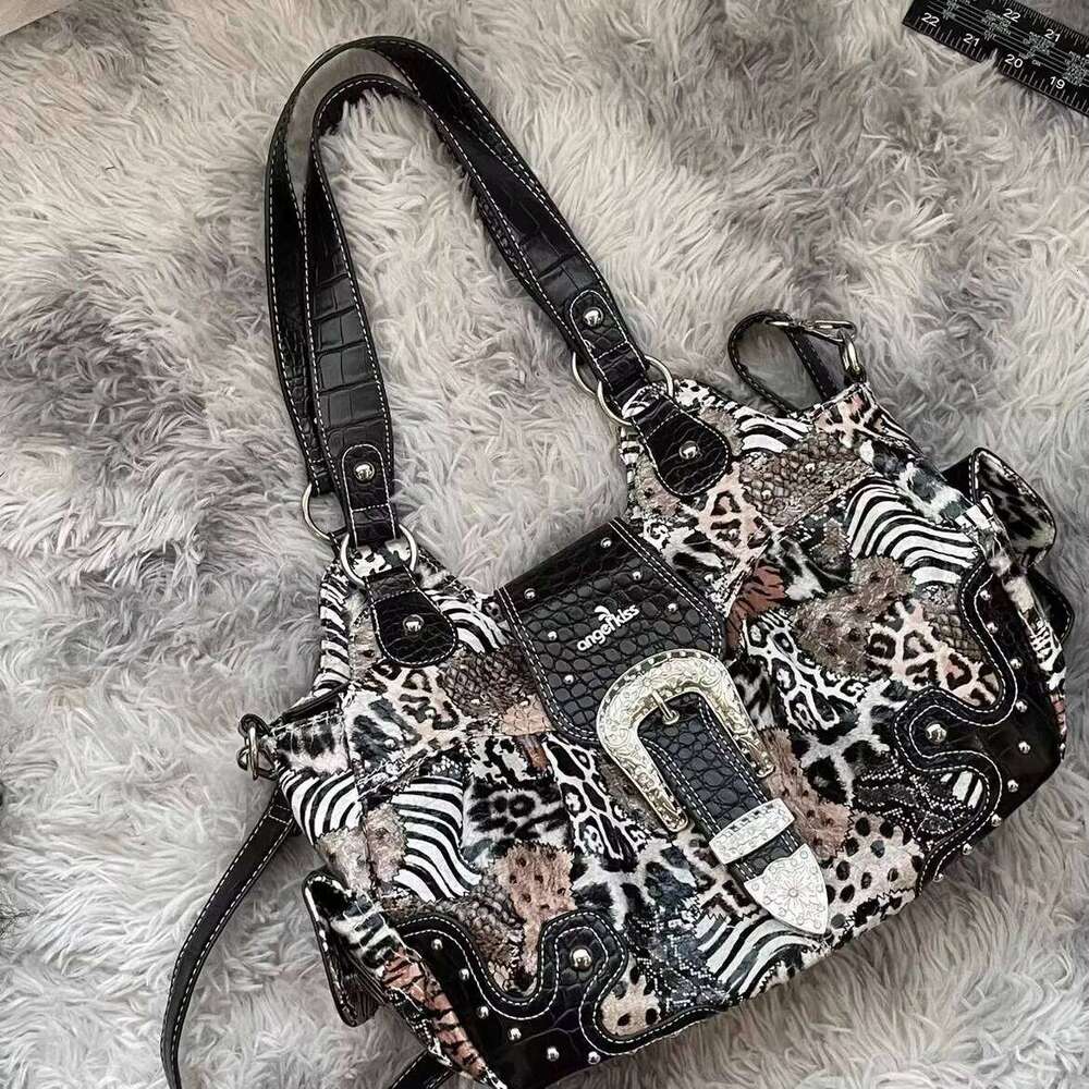 Women Handbag ing Leopard Top-handle Bag PU Dumpling Multi-pockets Shoulder Bags Phone Money Pack
