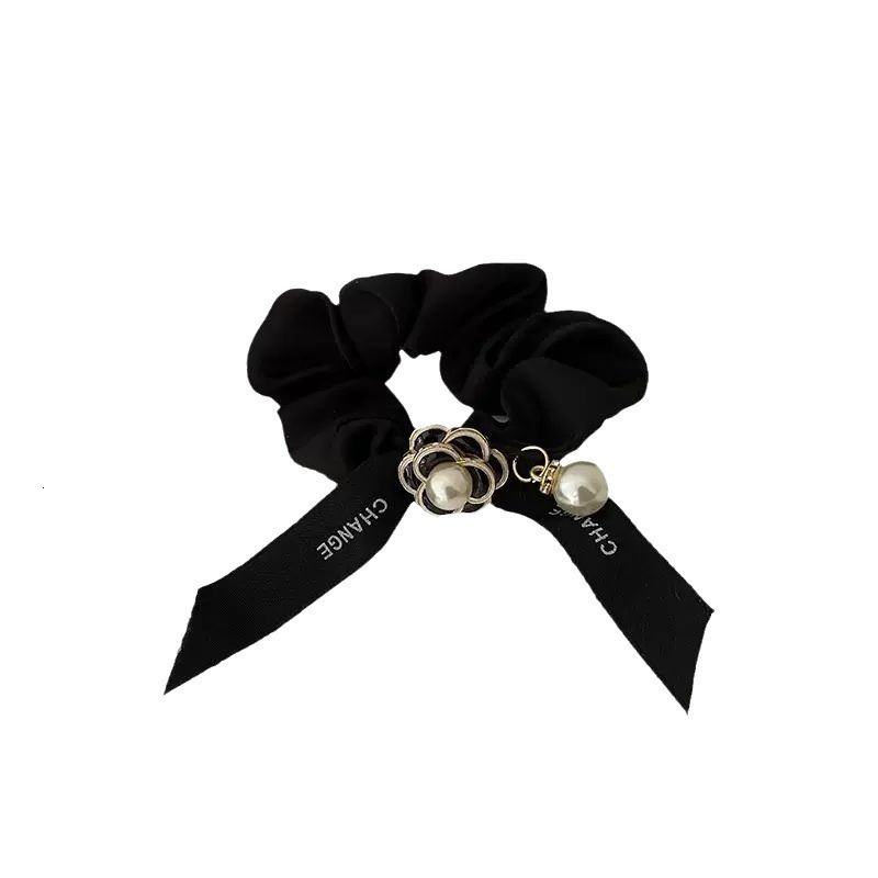 Black Hair Tie for Women Elastic Hair Band Simple High Elasticity Durable Hair Accessory 250728