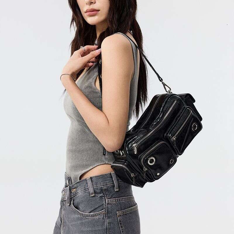 Designer Bag Tote bag Shoulder Bag Designer Tote Trendy Cool Motorcycle For Women High End Multi Pocket Underarm Niche Crossbody