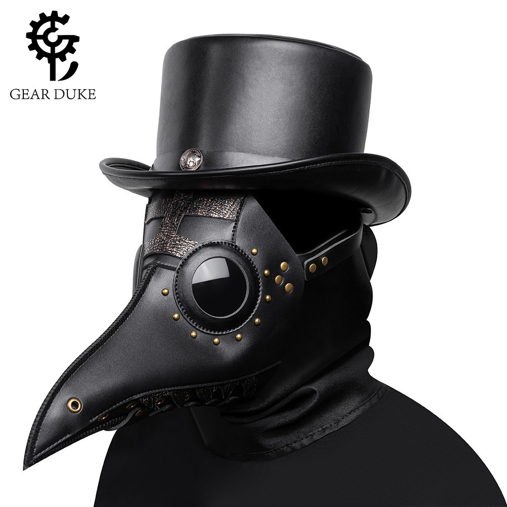 Punk Halloween Plague Doctor Headgear COSPLAY Medieval Masquerade Party Novelty Face Mask ddmymoon